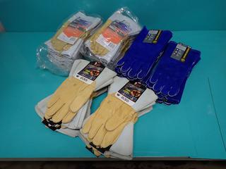 Qty Of (24) Unused Pairs Of Superior Glove Size XL Endura Deerskin Welding Gloves c/w (9) Pairs Of BDG Gander One Size Welding Gloves And (13) Pairs Of Watson Utility Size 12 Leather Work Gloves ** LOCATED IN EDMONTON**