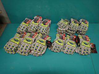 Qty Of (16) Size XXL And (12) Size XL Unused Pairs Of BDG Arc Tek Lined Work Gloves ** LOCATED IN EDMONTON**