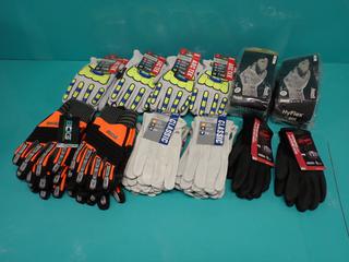 Qty Of Assorted Unused BDG Size Large Work Gloves c/w (24) Unused Pairs Of Ansell Hyflex Gloves ** LOCATED IN EDMONTON**