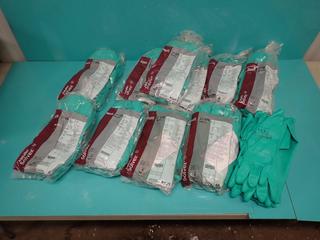 Qty Of Unused Ansell Alpha Tec Solvex Size 9-10 Nitrile Gloves ** LOCATED IN EDMONTON**