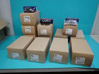 Qty Of Assorted Unused Safety Glasses ** LOCATED IN EDMONTON**