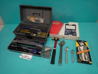 Jobmate 1/4in And 3/8in Socket And Tool Set c/w Qty Of Screwdrivers, Adjustable Wrenches And Assorted Supplies ** LOCATED IN EDMONTON**
