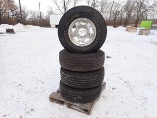 Qty Of (4) Michelin LTX M/S LT265/75R16 Tires w/ 8-Bolt Rims ** LOCATED IN EDMONTON**