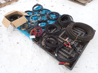Qty Of 4-Pin, 6-Pin And 7-Pin Wire c/w Booster Cables ** LOCATED IN EDMONTON**