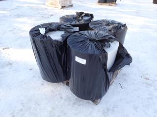 Qty Of (4) Unused 24in 200lb Rolls Of Clear Poly Plastic Wrap **LOCATED IN EDMONTON**