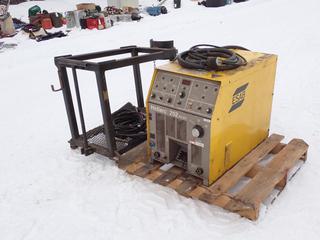 ESAB Heliarc 252 230/460/575V Single Phase AC/DC TIG Welding Machine c/w 34in X 20in X 29in Stand, Cables And Foot Pedal ** LOCATED IN EDMONTON**