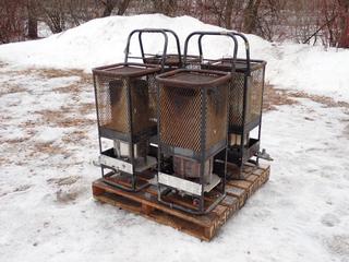 Qty Of (4) Sun Blast Model CR125AZNA220206 125,000 BTUH Natural Gas Radiant Heaters  **LOCATED IN EDMONTON**