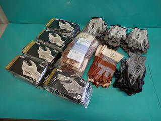 Qty Of Unused Ansell Size 10 And 11 Hyflex Gloves c/w Ansell Activarmr Gloves **LOCATED IN EDMONTON**
