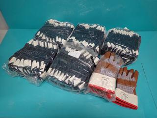 Qty Of Unused Nitri-Pro Size 9 Rubber Gloves And Ansell Winter Hyd-Tuf Gloves **LOCATED IN EDMONTON**