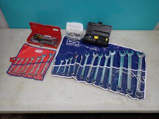 Gray 3/8in - 1 1/4in Wrench Set, Proto 3/8in - 3/4in Wrench Set And Qty Of Assorted Sockets **LOCATED IN EDMONTON**