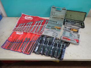 Challenger 3/8in - 1in Wrench Set, Proto Chisel And Punch Set, 6-Pc Torque Screwdriver Set, 7-pc Nut Driver Set And Assorted Supplies* **LOCATED IN EDMONTON**