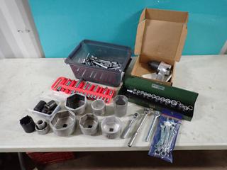 Ingersoll Rand 1/2in Pneumatic Impact c/w Qty Of Sockets, Ratchets, Wrenches And Assorted Supplies **LOCATED IN EDMONTON**