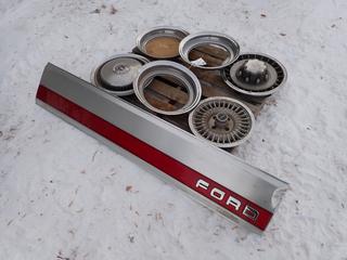 Ford Tailgate Finish Panel And Hub Caps **LOCATED IN EDMONTON**