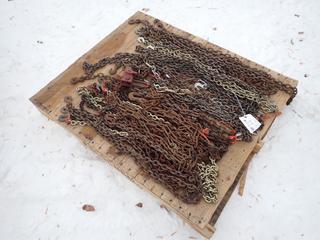 Qty Of Assorted Lifting Chains **LOCATED IN EDMONTON**