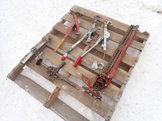 Qty Of (3) Come Alongs, (1) Jack All And (1) Car Jack **LOCATED IN EDMONTON**