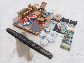 Ford 250 Wiring Harness, Mirrors, Brake Shoes, Mud Flaps, Air Cleaner, Winter Fronts And Assorted Supplies **LOCATED IN EDMONTON**