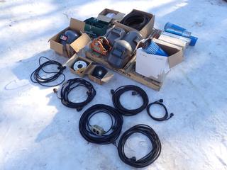 Welding Helmet, Tip Cleaners, Strikers, Oxy/Acetylene Hose, Grinding Wheels, Extension Cords, Welding Rods And Assorted Supplies **LOCATED IN EDMONTON**