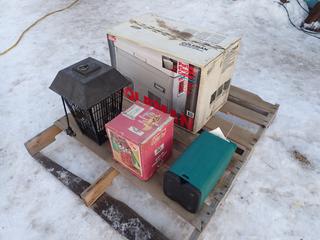 Coleman 120V Portable Cooler, Coleman 518D Catalytic Heater, Coleman Lantern Case And Laser Stinger Fly Zapper **LOCATED IN EDMONTON**