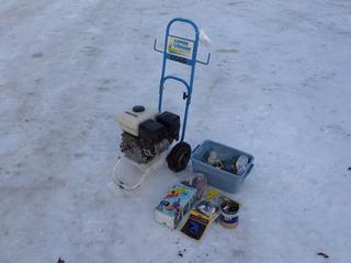 Water Wacker Pressure Washer c/w Honda GX160 5.5hp Motor, Jet X Power Spray Washer And Garden Hose Fittings *Note: No Pump* **LOCATED IN EDMONTON**