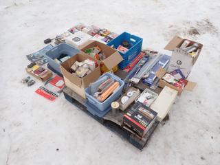 Qty Of Filters, Hoses, RV Pipe Kits, Euro-Burner, Towel Racks, Trailer Lights And Assorted Supplies **LOCATED IN EDMONTON**