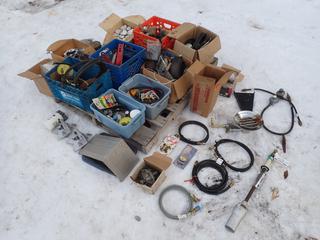 Propane Torch, Regulators, Fittings, Hoses, Filters, Air Ride Valves, Pumps And Assorted Supplies **LOCATED IN EDMONTON**