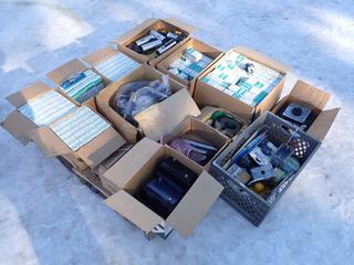 Qty Of Break Away Switches, Electrical Parts, Junction Parts, Straps, Springs And Assorted Supplies **LOCATED IN EDMONTON**