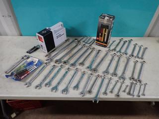 Bon-Aire 300PSI Air Compressor c/w Ultra Fluorescent Light, Qty Of 3/8in - 1 1/8in Wrenches, 7-Pc Nut Driver Set And Assorted Supplies ** LOCATED IN EDMONTON**