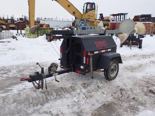 2009 Ingersoll-Rand S/A Light Tower C/w Kubota D-1105 Diesel Engine, Pintle Hitch, (4) Lights And ST175/80R13 Tires. Showing 950 Hrs. SN 405976UK5D47 **LOCATED @ 1 SUNSET BOULEVARD, FORT MCMURRAY, AB**