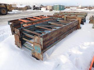 Qty Of Pallet Racking Includes: 12ft x 52in Uprights And 9ft x 42in Cross Beams **LOCATED @ 1 SUNSET BOULEVARD, FORT MCMURRAY, AB**