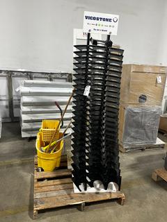 (2) Display Racks C/w Mop and Bucket **LOCATED @ 15311 - 128 Ave, Edmonton, AB**