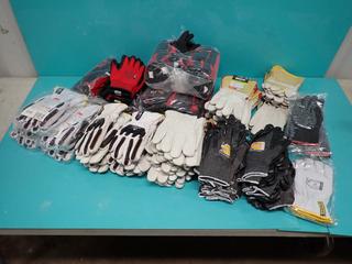 Qty Of Unused 3M Thinsulate And Superior Size M Lined Gloves c/w Assorted Unused BDG And Superior Size 9 And One Size Leather, Vibration And Work Gloves ** LOCATED IN EDMONTON**