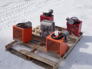Qty Of (4) 240V Fan Forced Heaters c/w (1) 120V Utility Heater **LOCATED IN EDMONTON**