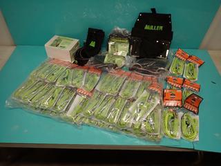 Qty Of Unused Ergodyne Squids Tool Lanyards c/w Assorted Unused Miller Tool Pouches And Belt Attachment ** LOCATED IN EDMONTON**