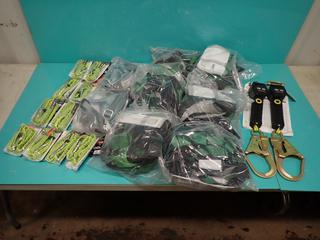 Qty Of Unused MSA Safety Harnesses And Lanyards c/w Qty Of Ergodyne Squids Tool Lanyards And (2) Sala Nano-Lok Self Retracting Lifelines ** LOCATED IN EDMONTON**