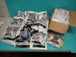 Qty Of Unused Advantage 200LS Respirators c/w 3M P100 Filters And 3M Spray Paint Respirator **LOCATED IN EDMONTON**