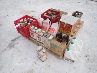 Qty Of Unused Esso Unirex Grease c/w Assorted Unused Diesel Treatment Fluid, Motor And Chain Oils, Engine Treatment And Tremco Primer ** LOCATED IN EDMONTON**