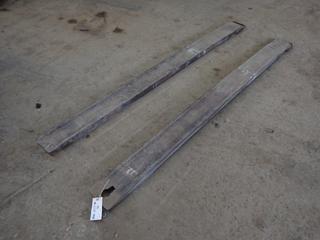 (2) 98in Forklift Extensions