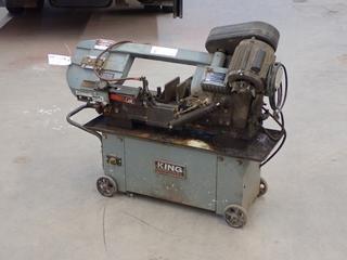 2010 King Industrial 120V Single Phase 7in X 12in Metal Cutting Bandsaw. SN 67F01550 *Note: Working Condition Unknown*
