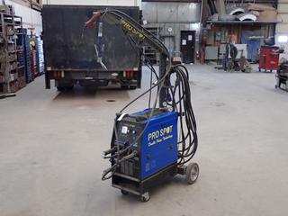 Pro Spot SP-5 DP 230V Single Phase Double Pulse Smart MIG Welder c/w Aluminum, Silicon Bronze And Steel Mig Gun And Torches. SN P20700593