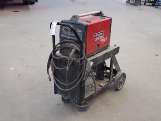 Lincoln Electric Power MIG 140C 120V Single Phase MIG Welder c/w Cart, Mig Gun And Regulator. SN M3071104167