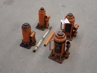 (2) Strongarm 312A 12-Ton Bottle Jacks c/w (2) Bottle Jacks
