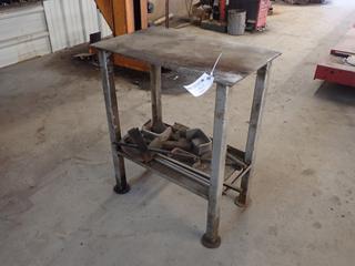 30in X 18in X 36in Steel Shop Table