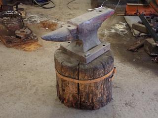 Anvil c/w Block Of Wood