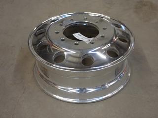 Unused Alcoa 983672 24.5in X 8.25in Aluminum Truck Rim