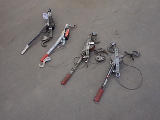 Qty Of (4) Wire Rope Pullers
