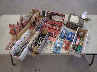 Black & Decker 120V Drill Bit Sharpener, Taps, Dies, Thread Repair Kits And Metric Thread Chaser Die Set