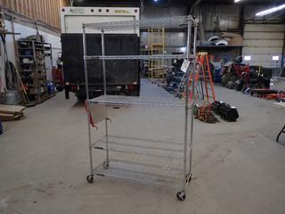 48in X 17in X 77in 5-Tier Portable Shelving Unit