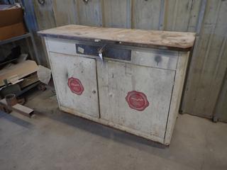 49in X 18in X 35in Storage Cabinet c/w Contents