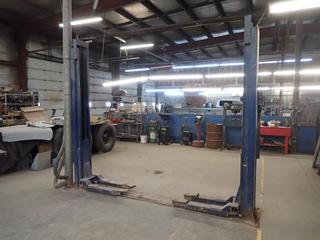 1995 Rotary SP98 9000lb Cap. 208/230V Single Phase 2-Post Automotive Lift. SN 11399