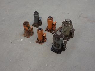 (1) 20-Ton And (5) Unknown Size Bottle Jacks